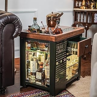by SpeedX - Model M Mini Home Bar, Royal Green with Left Side Display Cabinet