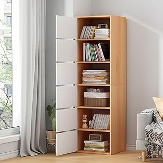 Ebee 6+2 Layer Fancy Collapsible Closet/Cabinet (Maroon) Fabric